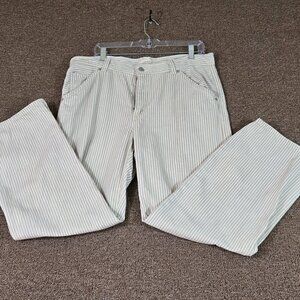 Levi Premium Dad Utility Jeans Beige and White Sz 31 Preowned